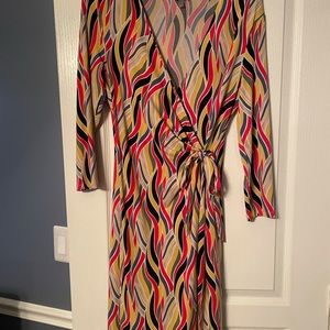 Anne Klein wrap style dress size 8